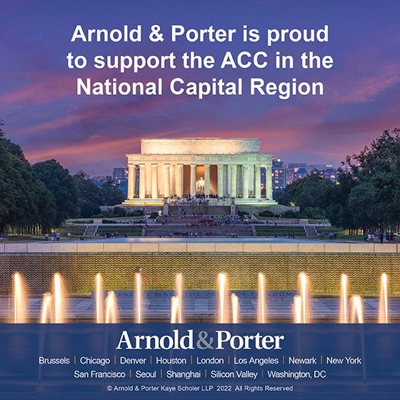 Arnold & Porter Ad