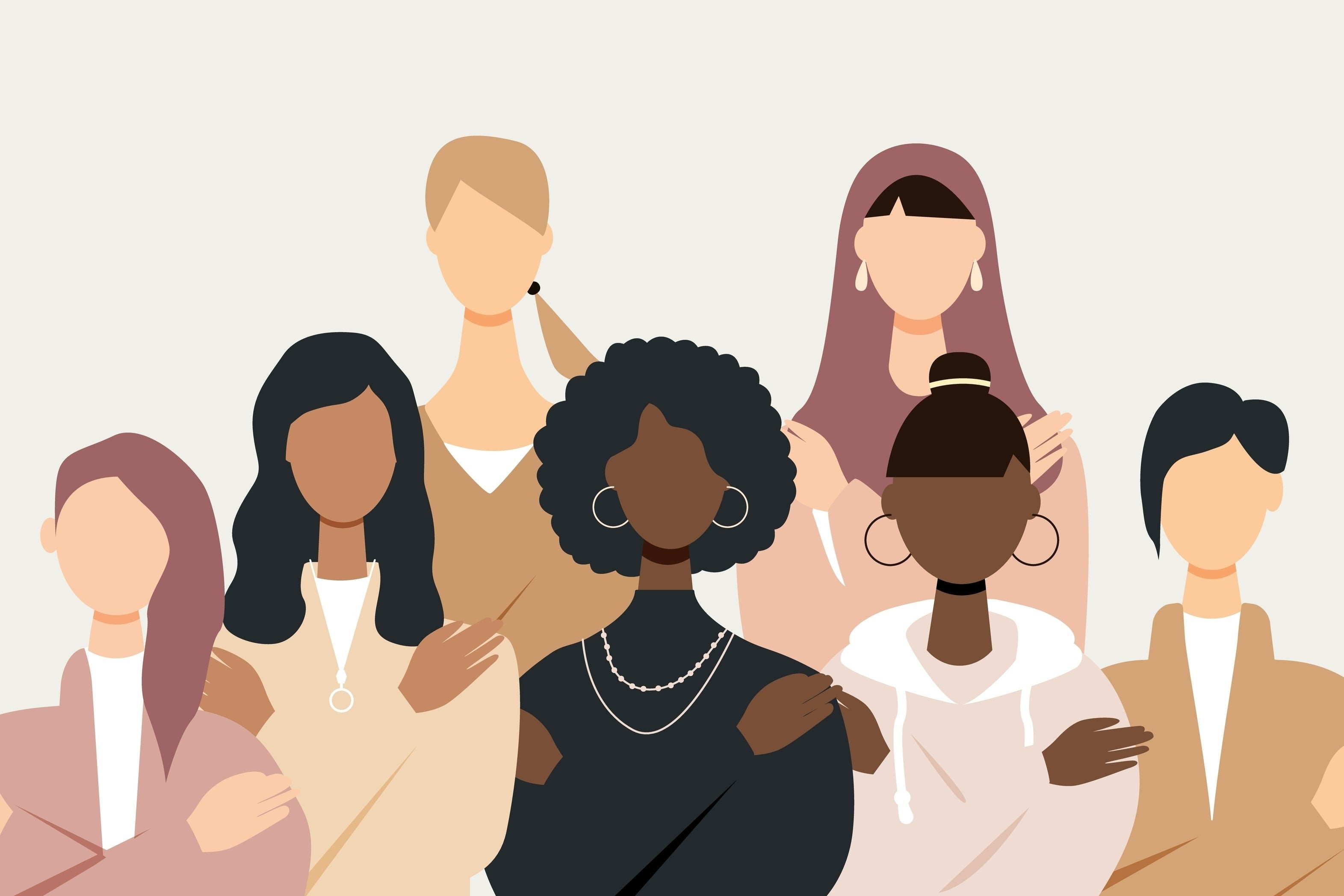 illustration of several women of varying races